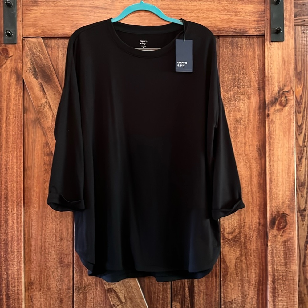 Crown and Ivy 3/4 Tshirt